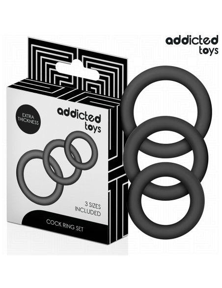Addicted toys - set de anillos silicona modelo 1