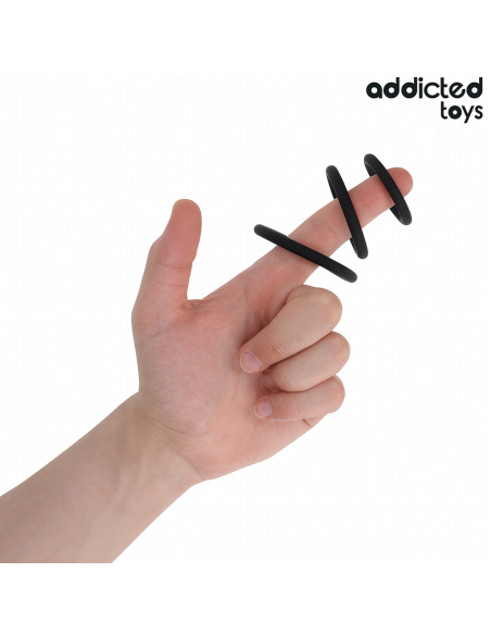 Addicted toys - set de anillos silicona modelo 2