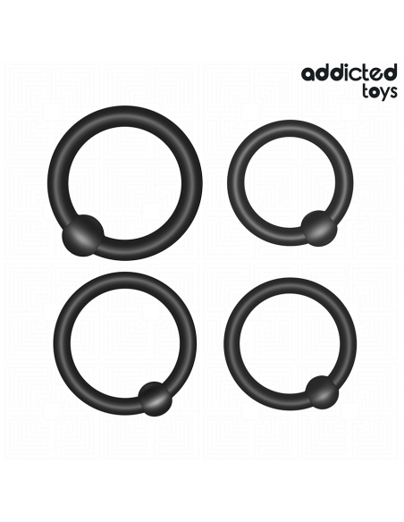 Addicted toys - set anillos silicona de presión