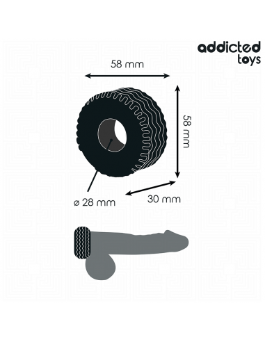 Addicted toys - anillo para el pene extra grueso