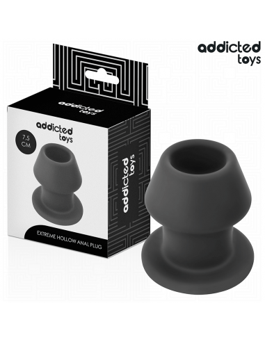Addicted toys - plug anal hueco extrem silicona talla s 7,5 cm
