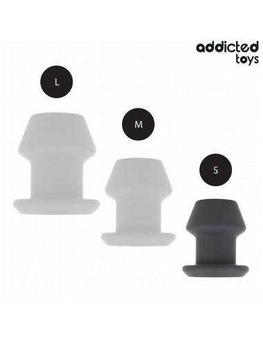 Addicted toys - plug anal hueco extrem silicona talla s 7,5 cm