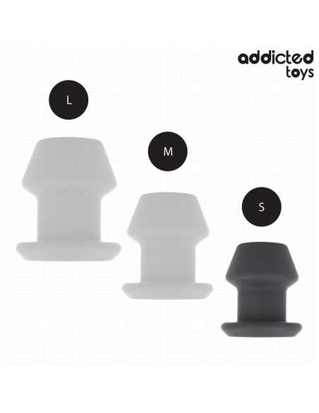 Addicted toys - plug anal hueco extrem silicona talla s 7,5 cm