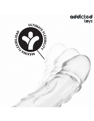 Addicted toys - extensor para el pene transparente 27 cm