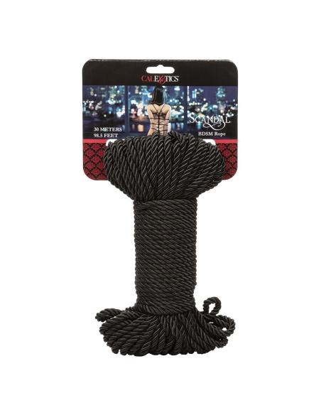 Calexotics - scandal cuerda bdsm negra 30 m