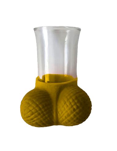 Diablo picante - vaso de chupitos dorado