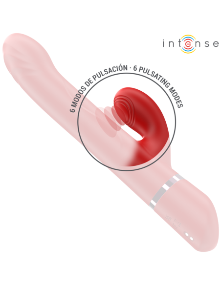 Intense - lele vibrador multifunción rotatorio & oscilación & estimulación rojo