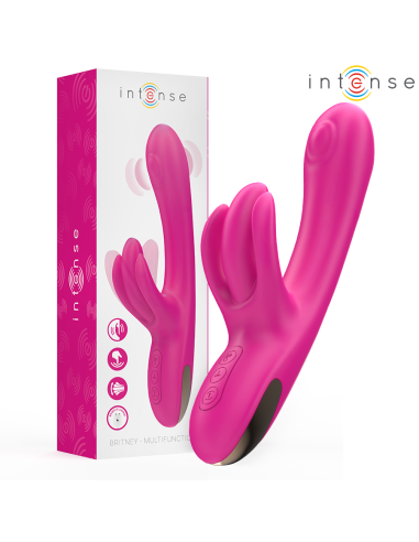Intense - britney vibrador multifunción rabbit 23 cm rosa