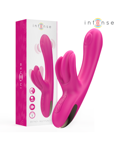 Intense - britney vibrador multifunción rabbit 23 cm rosa