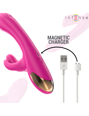 Intense - britney vibrador multifunción rabbit 23 cm rosa
