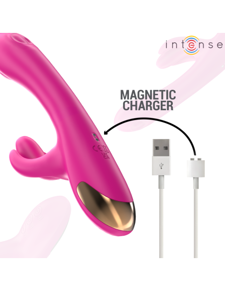 Intense - britney vibrador multifunción rabbit 23 cm rosa