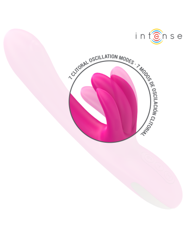 Intense - britney vibrador multifunción rabbit 23 cm rosa