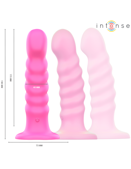 Intense - cindy vibrador talla l diseño en espiral 10 vibraciones rosa control remoto