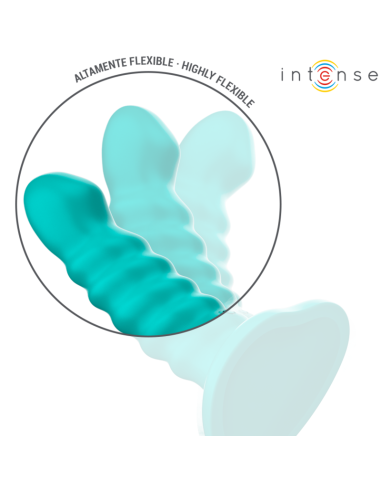 Intense - buffy vibrador talla s diseño en espiral 10 vibraciones azul control remoto