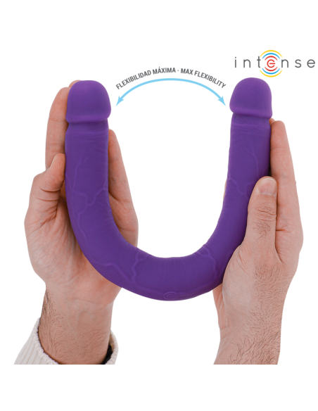 Intense - gunter dildo doble vibrador 40 cm morado control remoto
