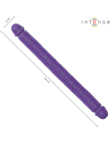 Intense - gunter dildo doble vibrador 40 cm morado control remoto