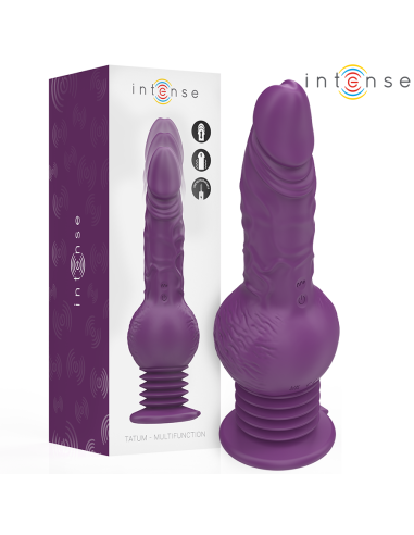Intense - tatum vibrador multifunción con vibración up and down 24 cm morado