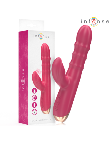 Intense - chloe vibrador multifunción 3 en 1 rojo
