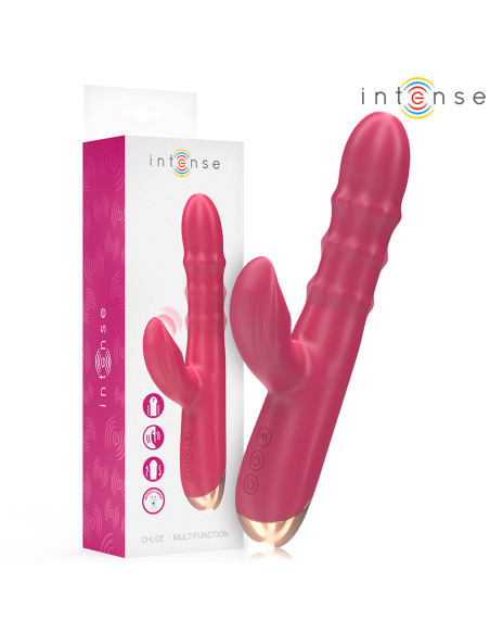Intense - chloe vibrador multifunción 3 en 1 rojo