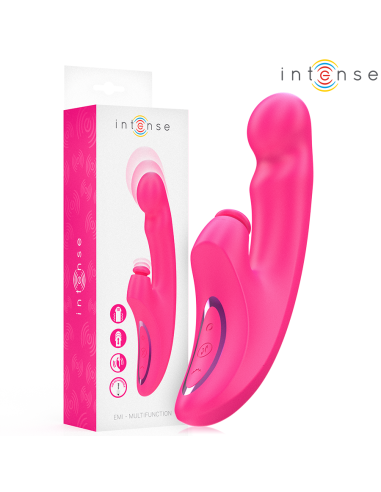 Intense - emi vibrador 13,5 cm multifunción 3 en 1 10 vibraciones rosa