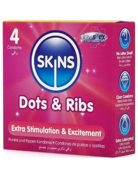 Skin Packaging For Ribs Skins - dots & ribs preservativos premium pack 4