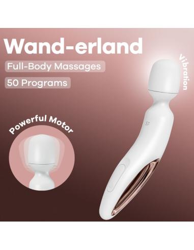 Satisfyer - wand erland masajeador vibrador blanco
