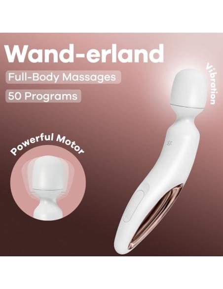 Satisfyer - wand erland masajeador vibrador blanco
