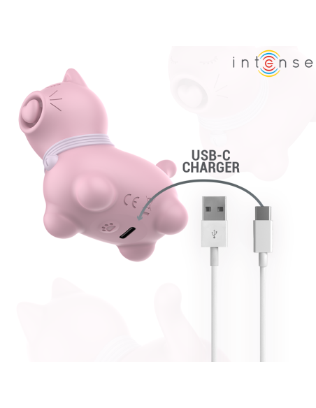 Intense - marie estimulador con lengua efecto pulsación rosa