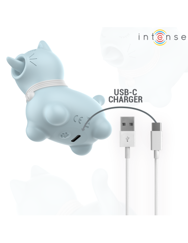 Intense - duchess estimulador con lengua rotativa 360º azul