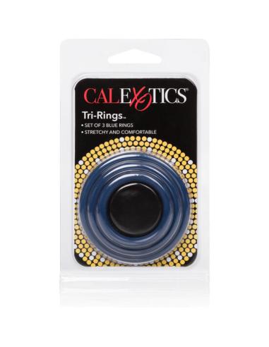 Calexotics - set tres anillas azul erección