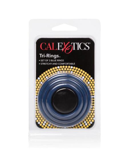 Calexotics - set tres anillas azul erección