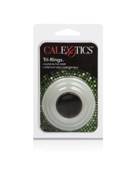 Calexotics - set tres anillas brillo en la oscuridad