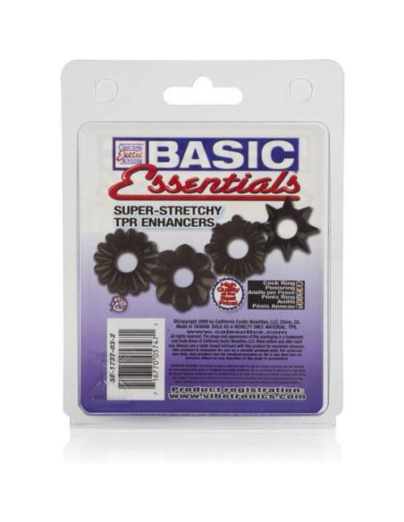 Calexotics - basic set 4 anillas pene tpr