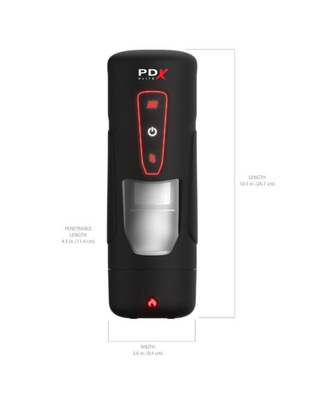 Pdx elite - milk me hotter masturbador automático con thrusting y vibración efecto calor