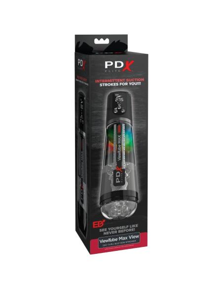 Pdx elite - viewtube max view masturnador automático con succión transparente