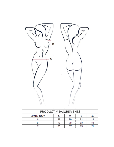 Passion - evalie body rojo l/xl