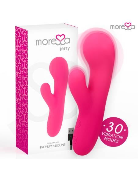 Moressa - jerry clip vibrador punto g y clitoris premium silicone recargable