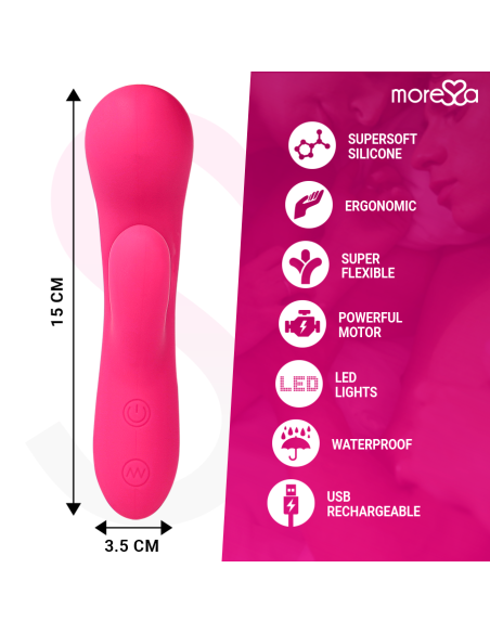 Moressa - jerry clip vibrador punto g y clitoris premium silicone recargable