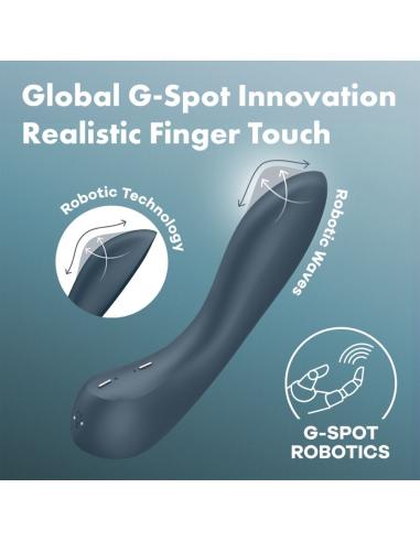 Satisfyer - g-spot wave 4 vibrador 12 programas de vibración gris oscuro