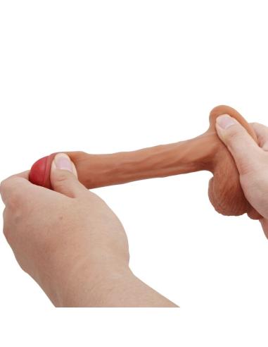 Pretty love - warnell dildo ultra realístico y elástico 9.5 cm mulato