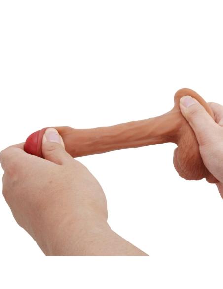 Pretty love - warnell dildo ultra realístico y elástico 9.5 cm mulato