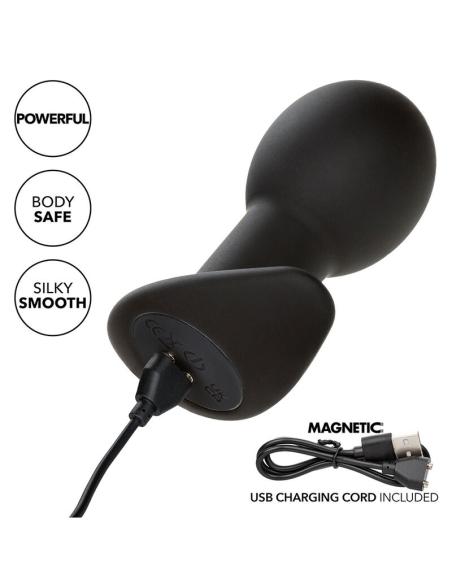 Calexotics - rock bottom plug anal 10 vibraciones silicona negro