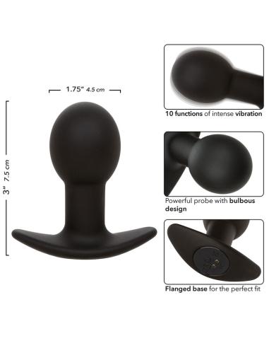 Calexotics - rock bottom plug anal 10 vibraciones silicona negro