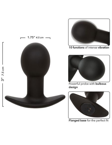 Calexotics - rock bottom plug anal 10 vibraciones silicona negro