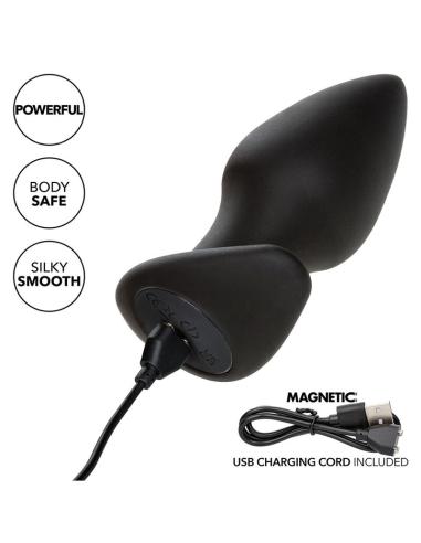 Calexotics - rock bottom perfect plug anal 10 vibraciones silicona negro