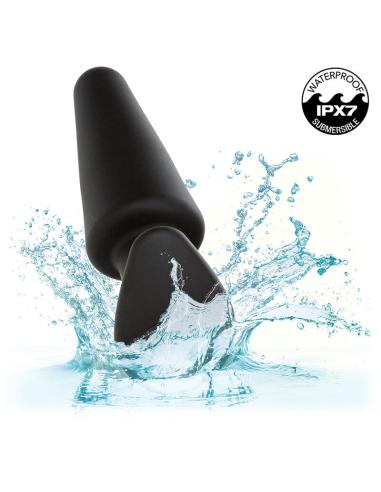 Calexotics - rock bottom plug anal cónico 10 vibraciones silicona negro