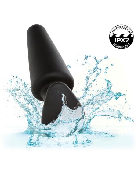 Calexotics - rock bottom plug anal cónico 10 vibraciones silicona negro