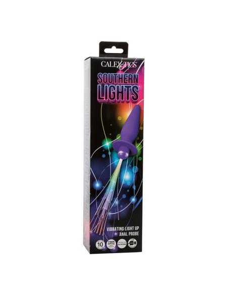 Calexotics - southern lights light up plug anal con luces 10 vibraciones silicona violeta