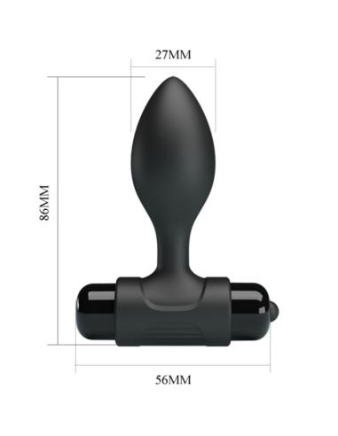 Pretty love - vibra butt plug anal 10 vibraciones negro