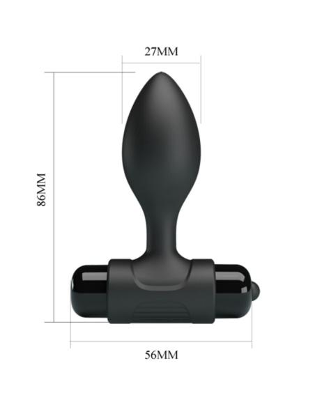 Pretty love - vibra butt plug anal 10 vibraciones negro